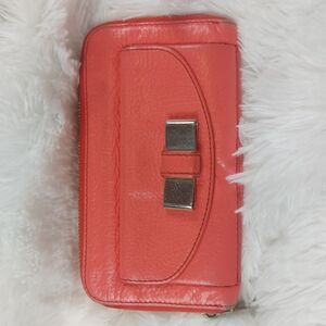 Chole Coral Leather Women's Wallet